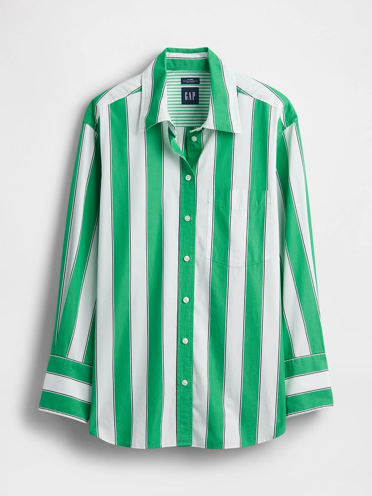 Organic Cotton Poplin Big Shirt
