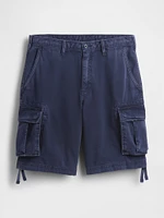 Twill Cargo Baggy Shorts