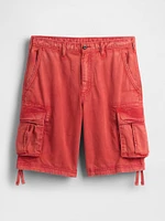 Twill Cargo Baggy Shorts