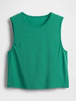 GapFit Breathe Crop Muscle Tank Top