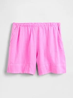 100% Linen Easy Shorts