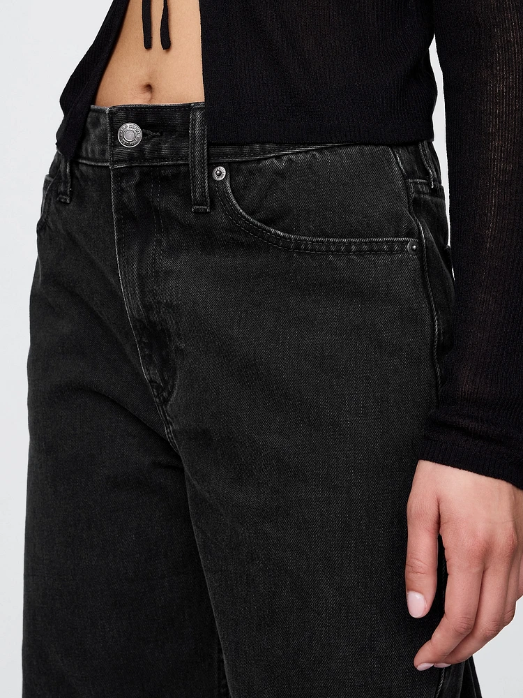 Curvy High Rise Barrel Jeans