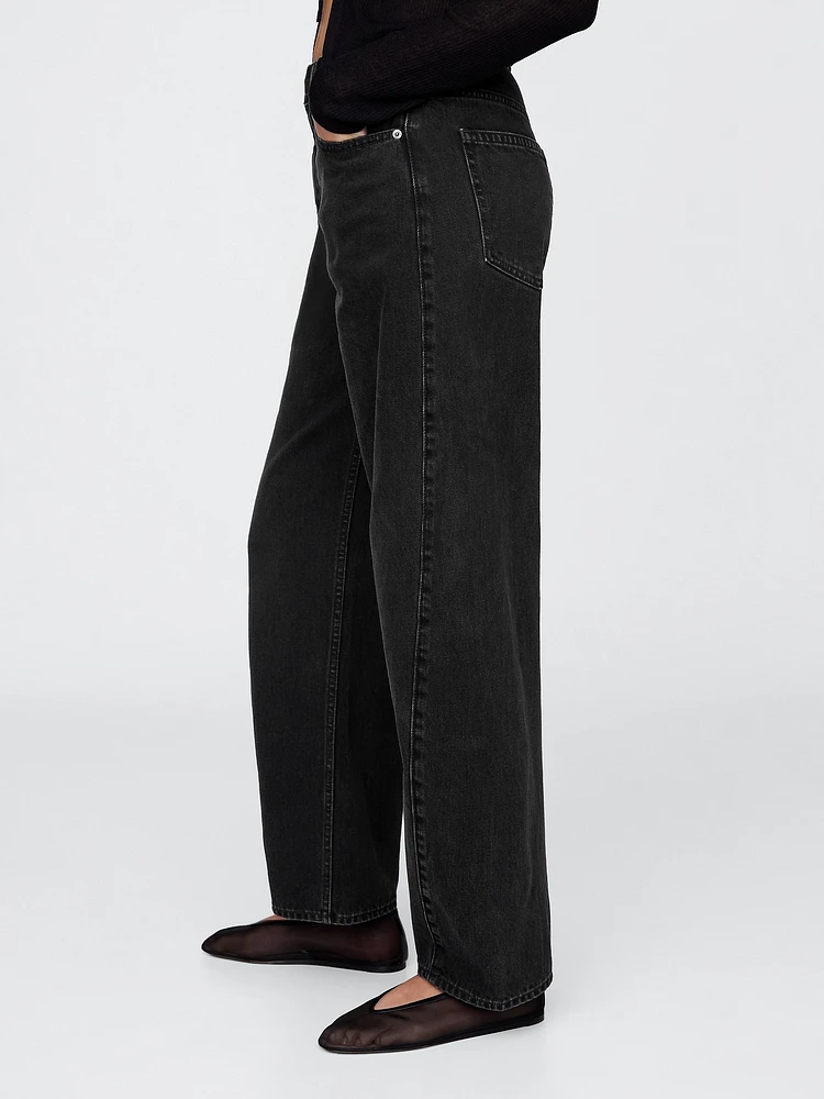 Curvy High Rise Barrel Jeans