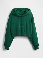 French Terry Cropped Oversized Hoodie