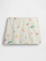 Linen-Blend Mini Skort