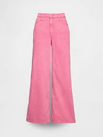 Mid Rise Cargo Baggy Jeans
