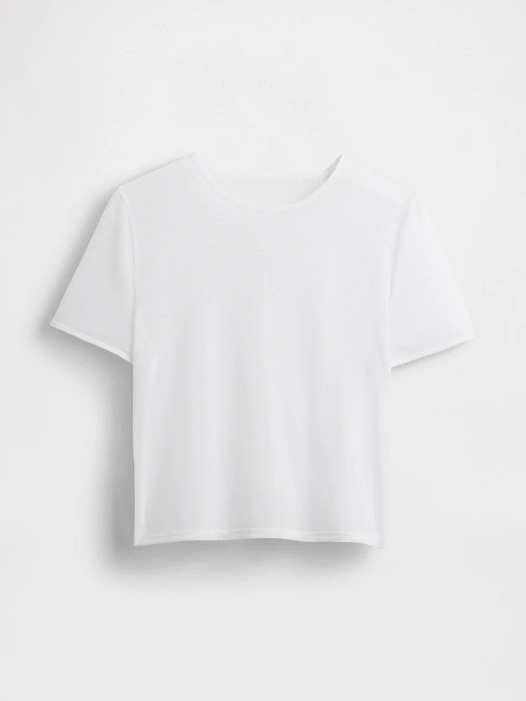 Mesh Cropped T-Shirt