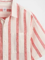 Kids Linen-Cotton Relaxed Shirt