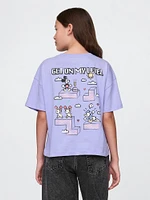 Kids Barbie Oversized Graphic T-Shirt