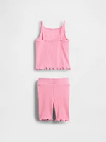 Baby & Toddler Ruffle Rib Outfit Set