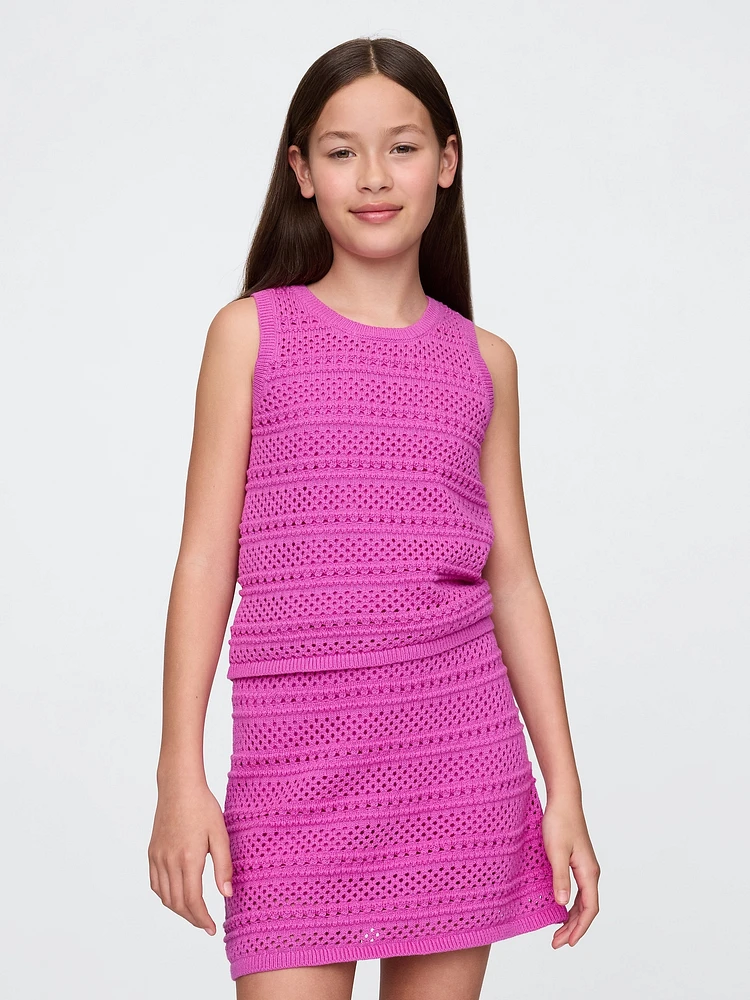 Kids Crochet Shell Tank Top