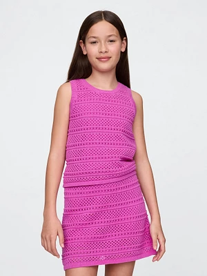 Kids Crochet Shell Tank Top