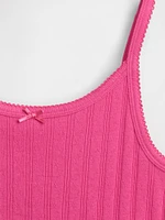 Kids Pointelle Rib Cami