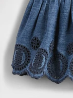 Baby Denim Eyelet Outfit Set