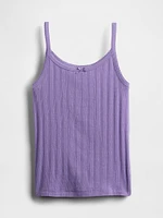 Kids Pointelle Rib Cami