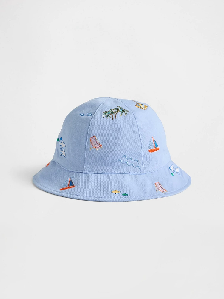 Baby & Toddler Striped Knit Bucket Hat
