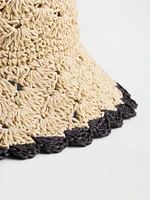 Straw Bucket Hat