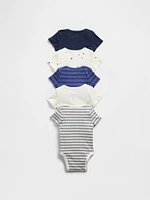 Baby First Favorites TinyRib Bodysuit (5-Pack