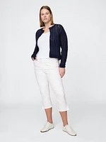 High Rise Capri Jeans