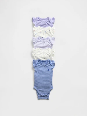 Baby First Favorites TinyRib Bodysuit (5-Pack