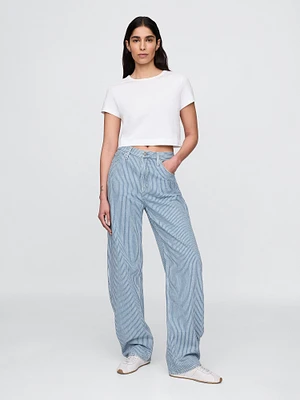 High Rise Easy Barrel Jeans
