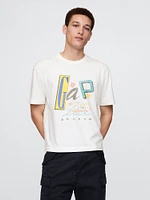 Cropped Gap Logo T-Shirt
