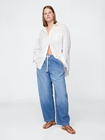 High Rise Barrel Jeans