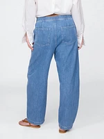 High Rise Barrel Jeans