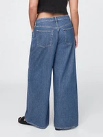 Curvy Mid Rise UltraSoft Baggy Jeans