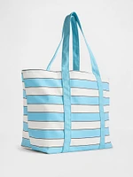 Canvas Stripe Tote Bag