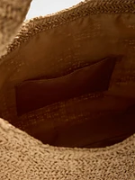 Slouchy Straw Tote Bag