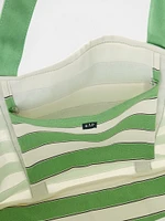 Canvas Stripe Tote Bag
