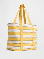 Canvas Stripe Tote Bag