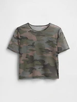 Mesh Cropped T-Shirt