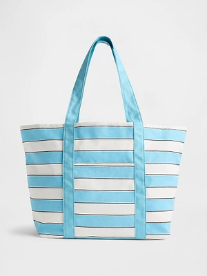 Canvas Stripe Tote Bag