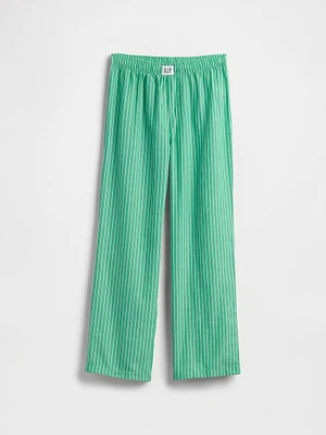 Kids Recycled Poplin PJ Pants