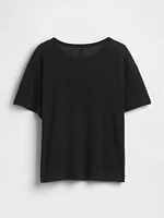 Linen-Blend T-Shirt