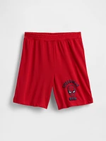 Kids Marvel Recycled Spider-Man PJ Shorts