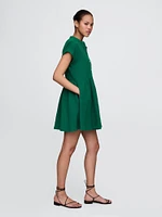 Cotton Gauze Mini Shirtdress