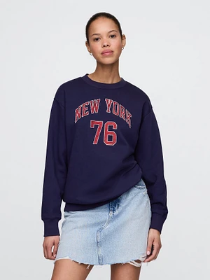 VintageSoft New York Graphic Tunic Sweatshirt