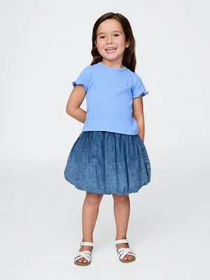Baby & Toddler Denim Bubble Skort