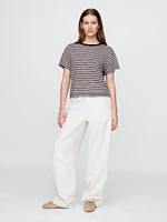 Linen-Blend T-Shirt