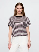 Linen-Blend T-Shirt