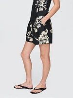 365 High Rise Linen-Blend Shorts