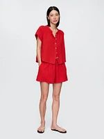 Cotton Gauze Dolman Shirt