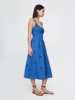 Eyelet Scoop Neck Dress