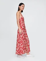 Tie-Back Maxi Slip Dress