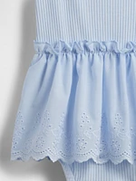 Baby Eyelet Bodysuit Dress