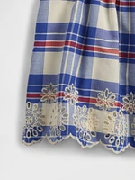 Baby Poplin Eyelet-Hem Outfit Set