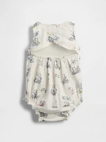 Baby Crinkle Gauze Bubble Shorty One-Piece